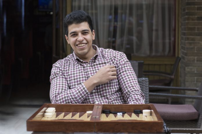 Concept,Of,Arabian,Arabic,Elegant,Attractive,Young,Man,Model,Playing