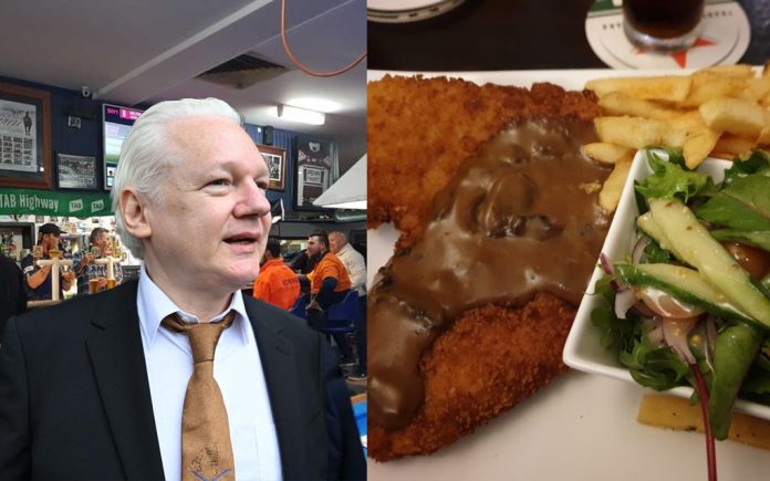 Assange crumbed steak