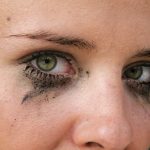 Close-up,Of,Green,Eyes,With,Dirty,Make-up